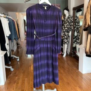 Vintage Ferragamo Silk Dress in the Prettiest Purple